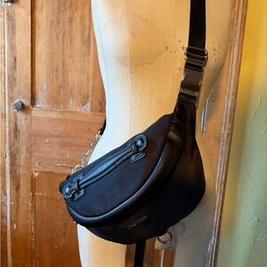 Black Crossbody Sling Bag  /fanny pack/ body bag